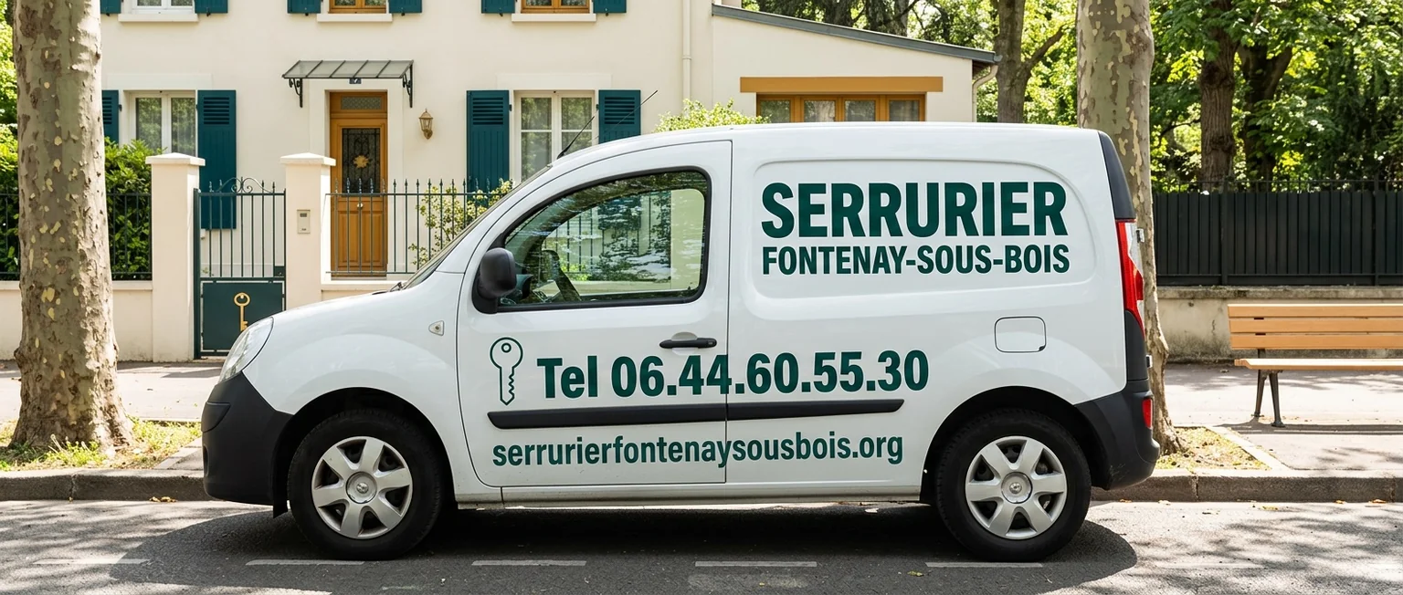Véhicule Serrurier Fontenay-sous-Bois avec coordonnées